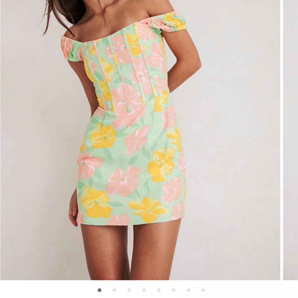 Sabo Skirt Pastel Floral Mini Dress